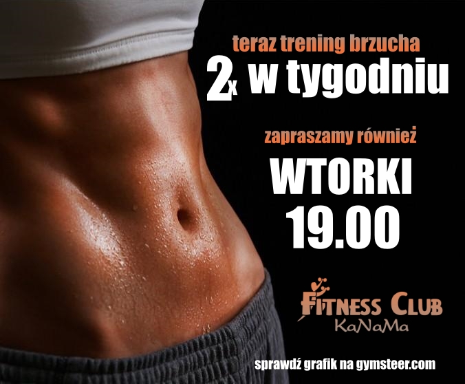 trening brzucha teraz 2x w tygodniu!