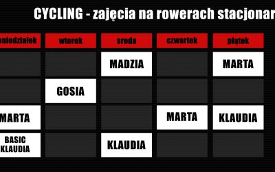 Sprawdź aktualne grafiki zajęć