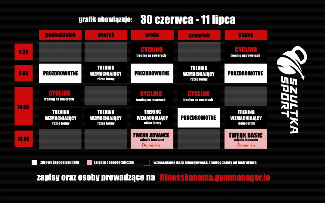 grafik od 30 czerwca