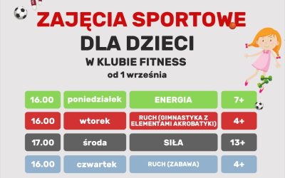 NOWOŚĆ! Zajęcia dla dzieci