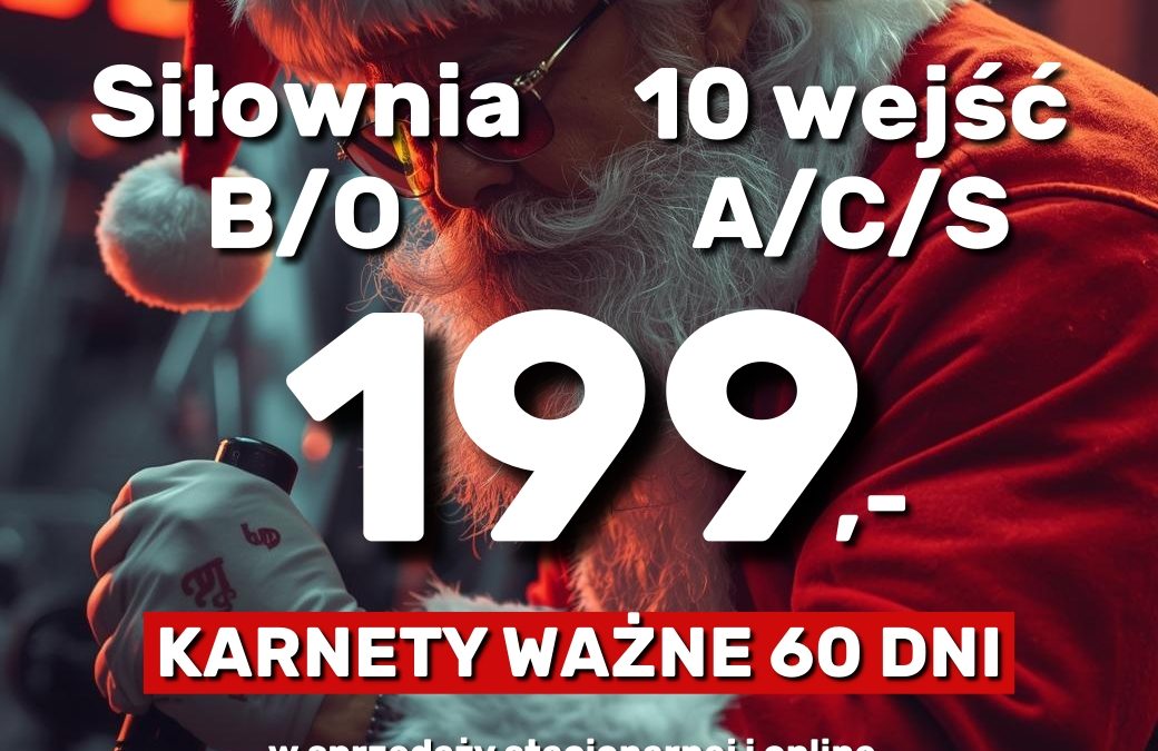 Zrób sobie prezent na święta – 60 dni treningów w super cenie!